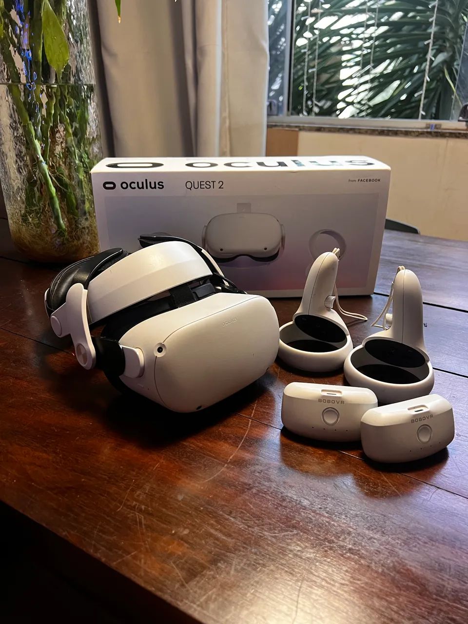 Óculos Quest 2 com acessórios. - Consoles de Vídeo Game