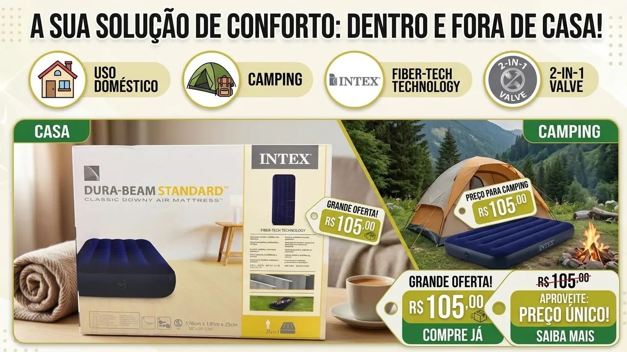 Colchão inflável solteiro 