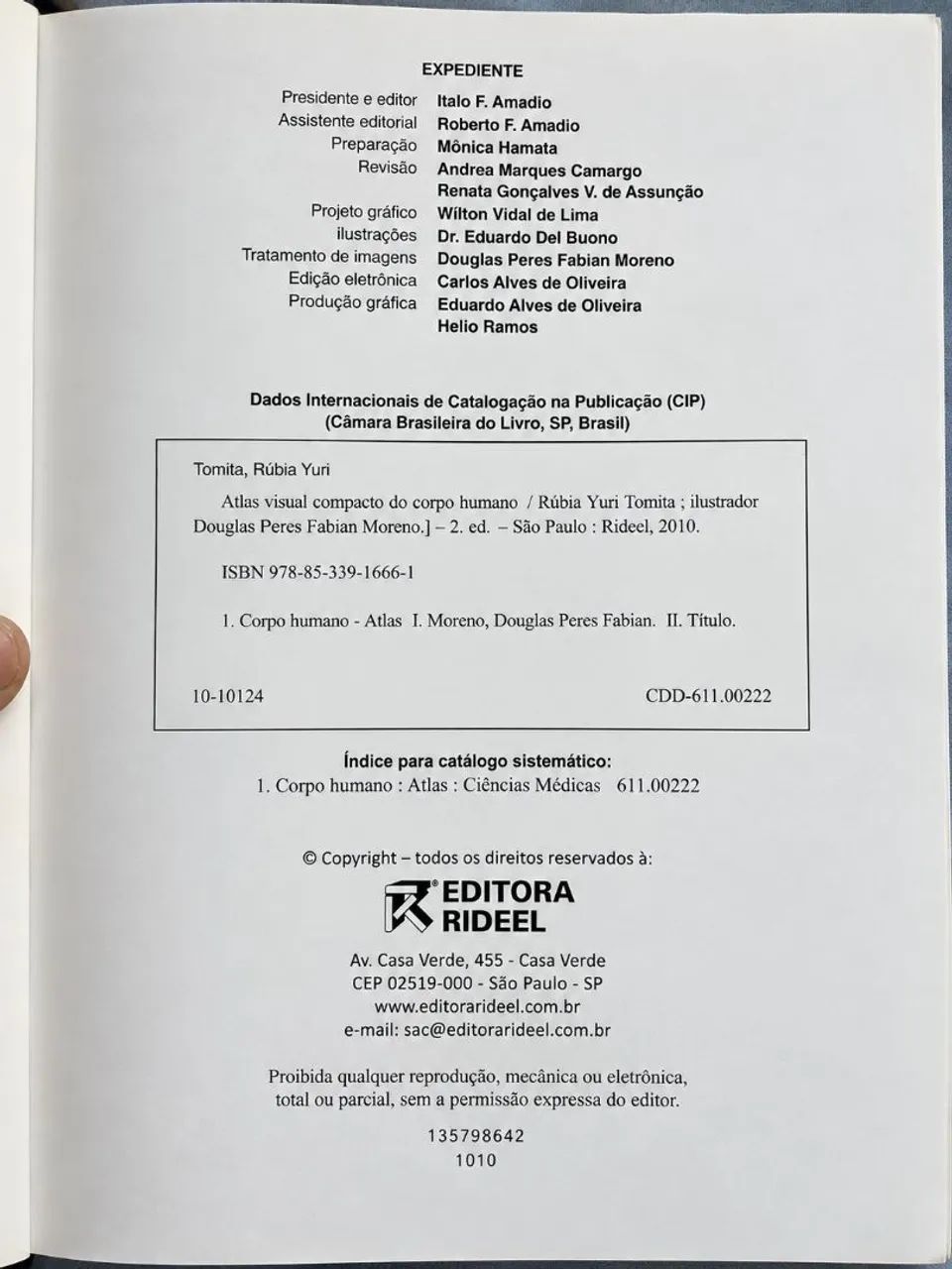 Atlas Visual Compacto do Corpo Humano - Editora Rideel - 2ª Edição - Foto 2