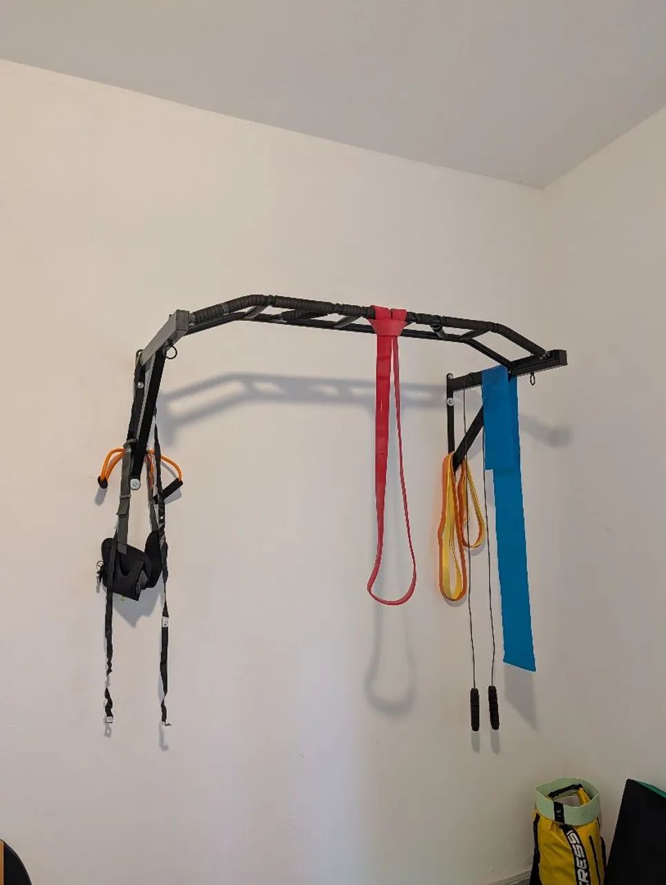   Barra Fixa Curvada Para Exercícios Pullup Musculação 1m20 - Foto 2