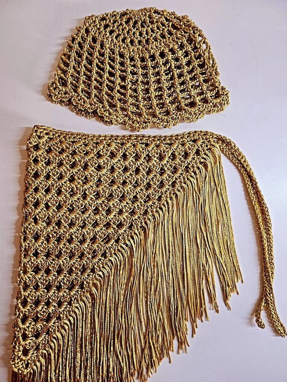 Headpiece de crochê  - Foto 4