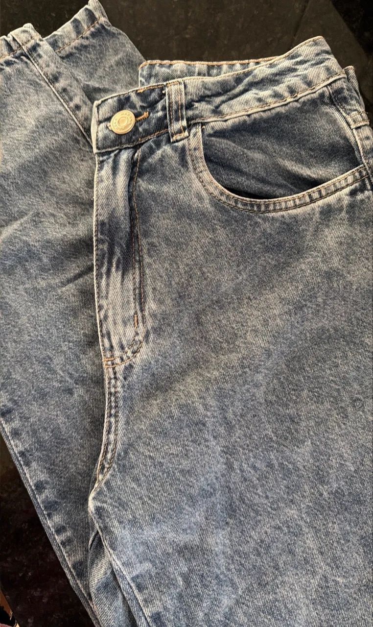 Calça Jeans Marmorizada 38