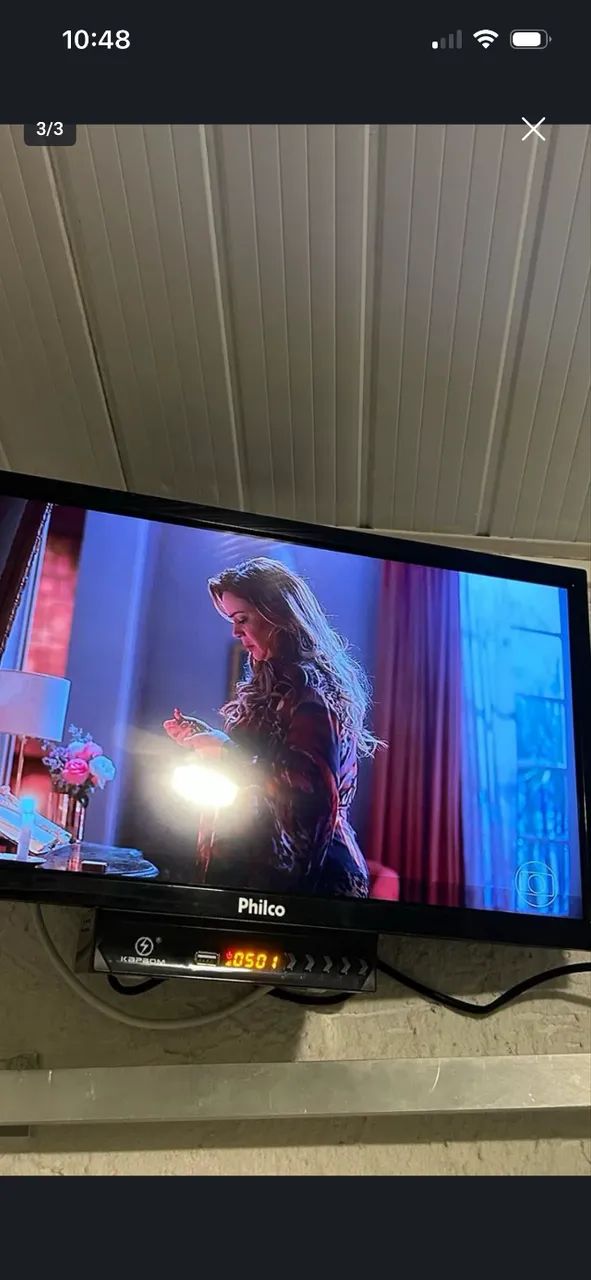 Televisão LED Philco 22 polegadas + box 