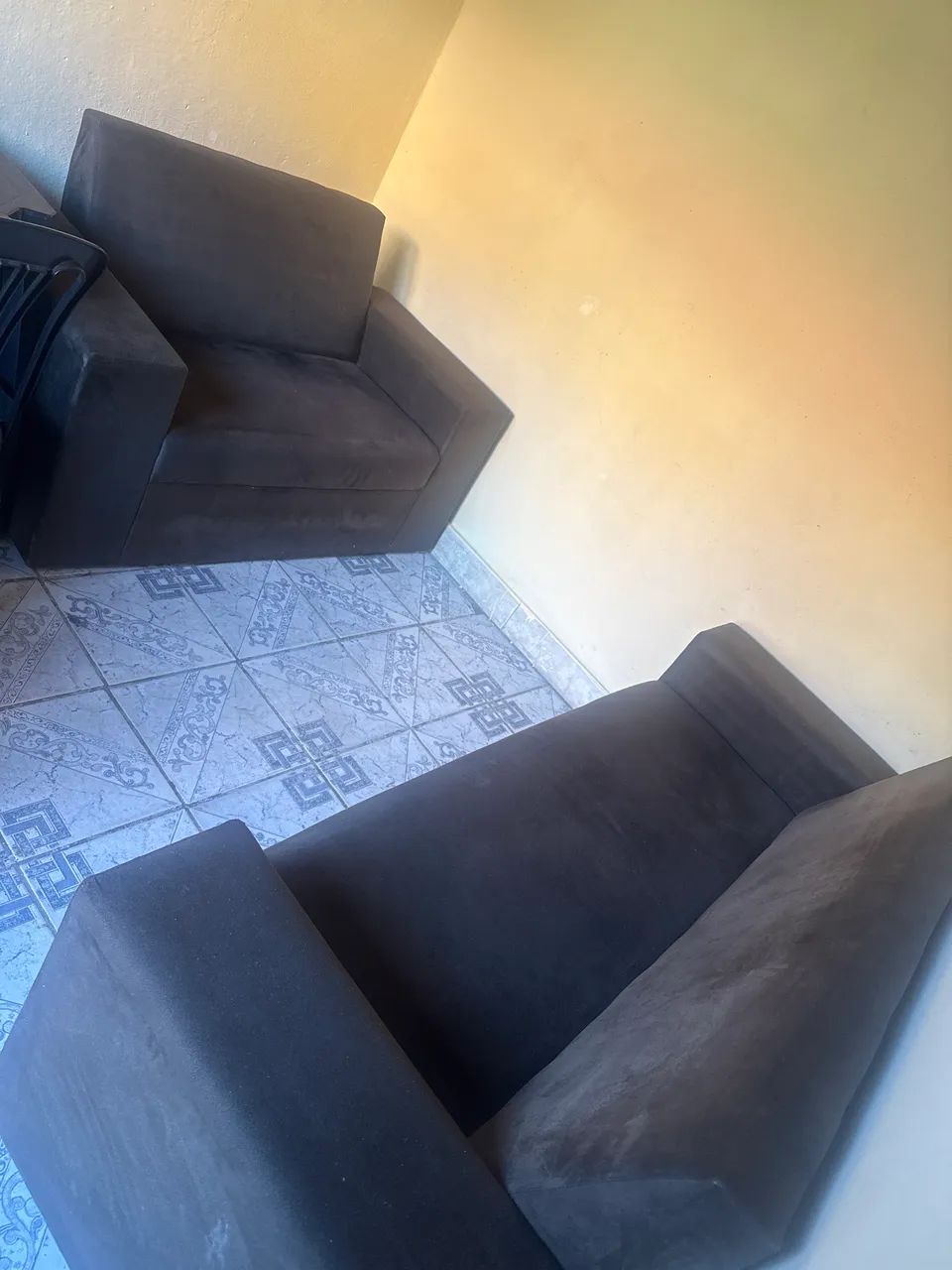 Conjunto de sofá 2 e 3 lugares marrom  - Foto 4