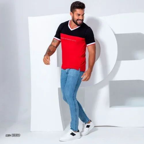 Calça slim masculina azul - Foto 2