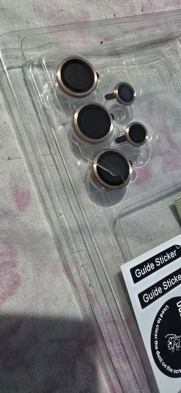Lentes das Câmeras S24 ultra Goold completas  - Foto 3