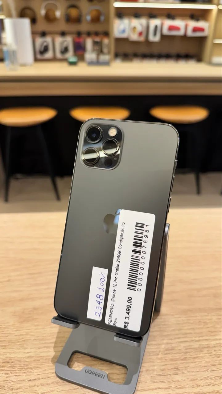 iPhone 12 Pro 256GB Preto - Seminovo 