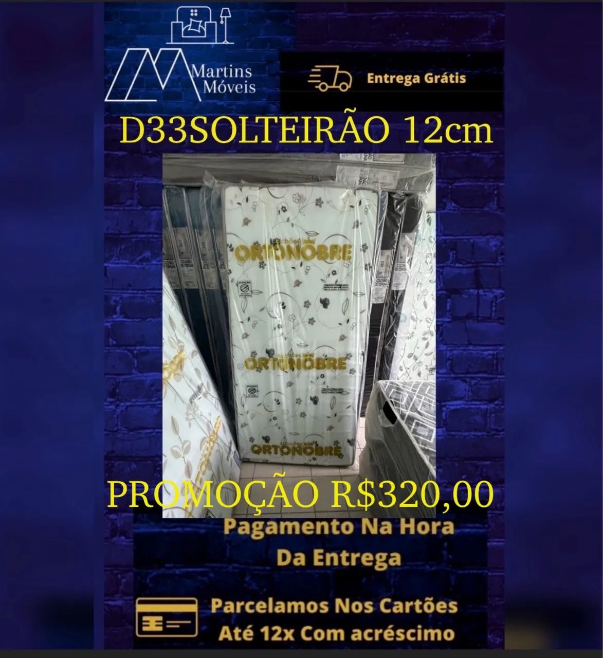 GRANDE PROMOÇÃO COLCHÃO SOLTEIRO E SOLTEIRÃO  ENTREGA GRATIS 