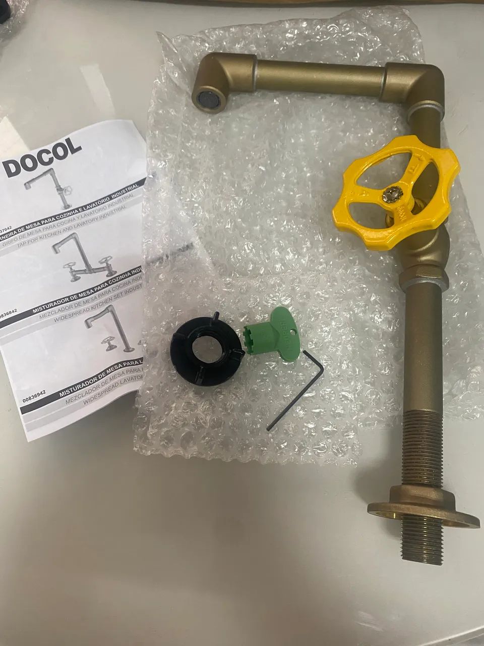 Torneira para cozinha de mesa linha industrial DOCOL  - Foto 3