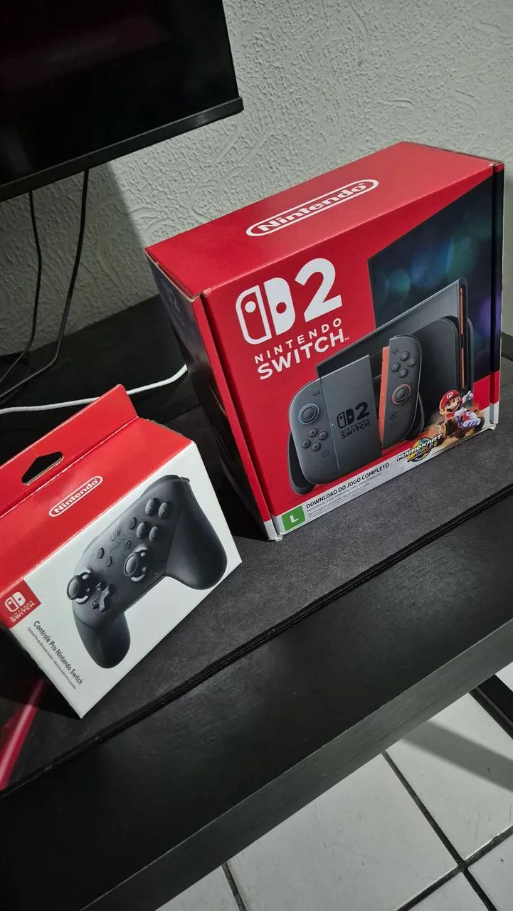 Nintendo switch 2 + 3 jogos e Pro controller