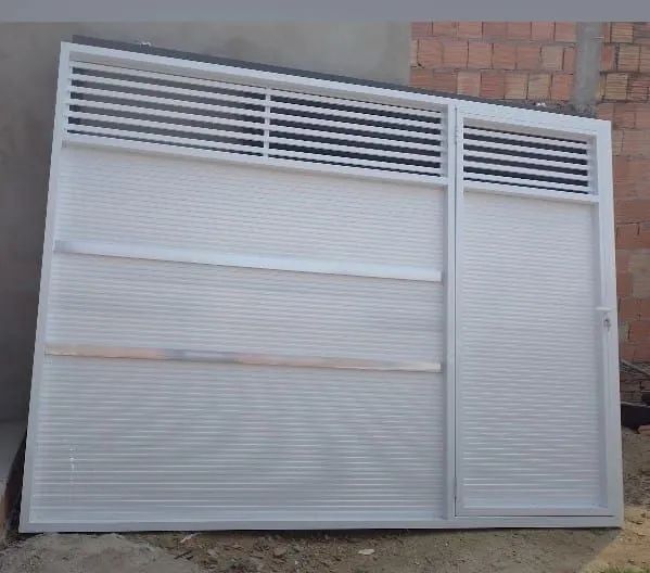 Portão alumínio branco *
