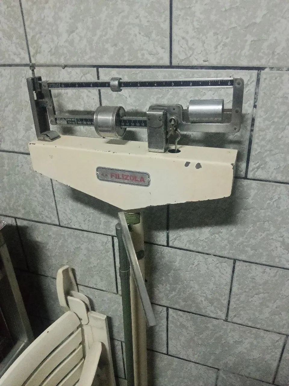 Balança mecânica antropométrica antiga da marca - Foto 5