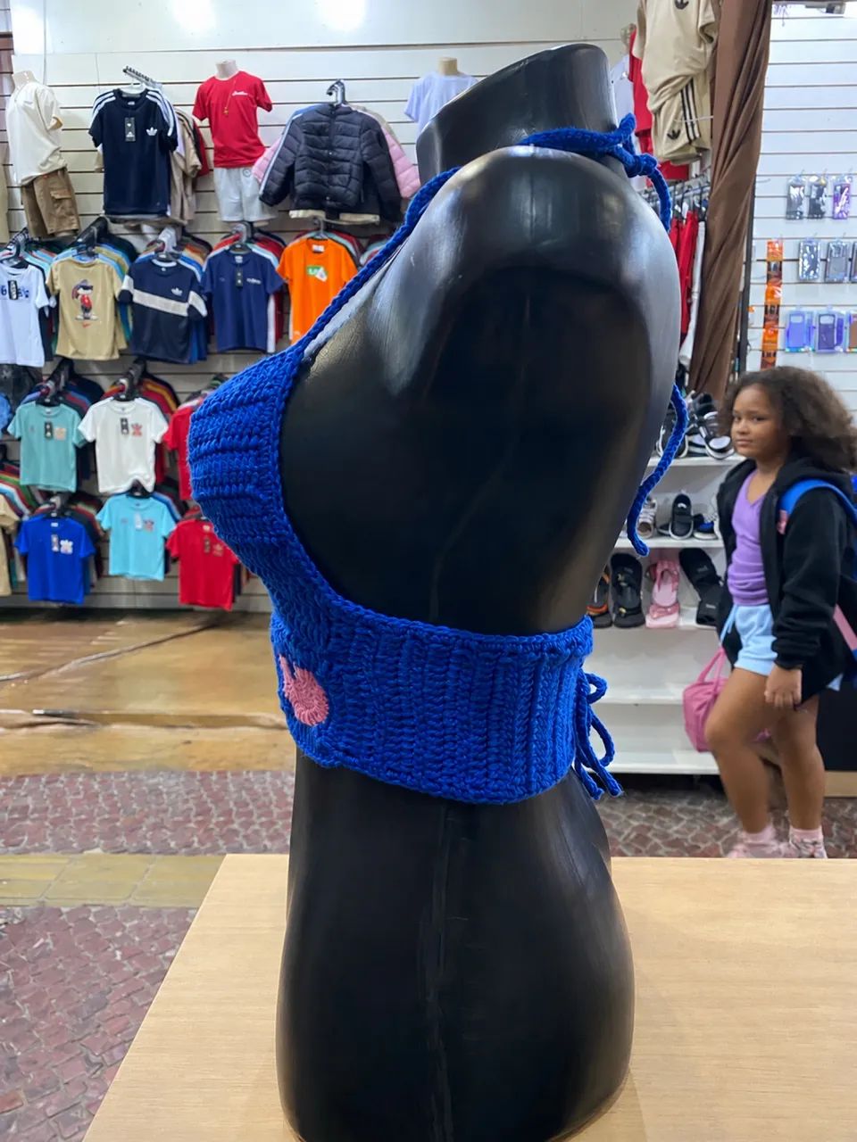 Cropped de coração em crochê  - Foto 3