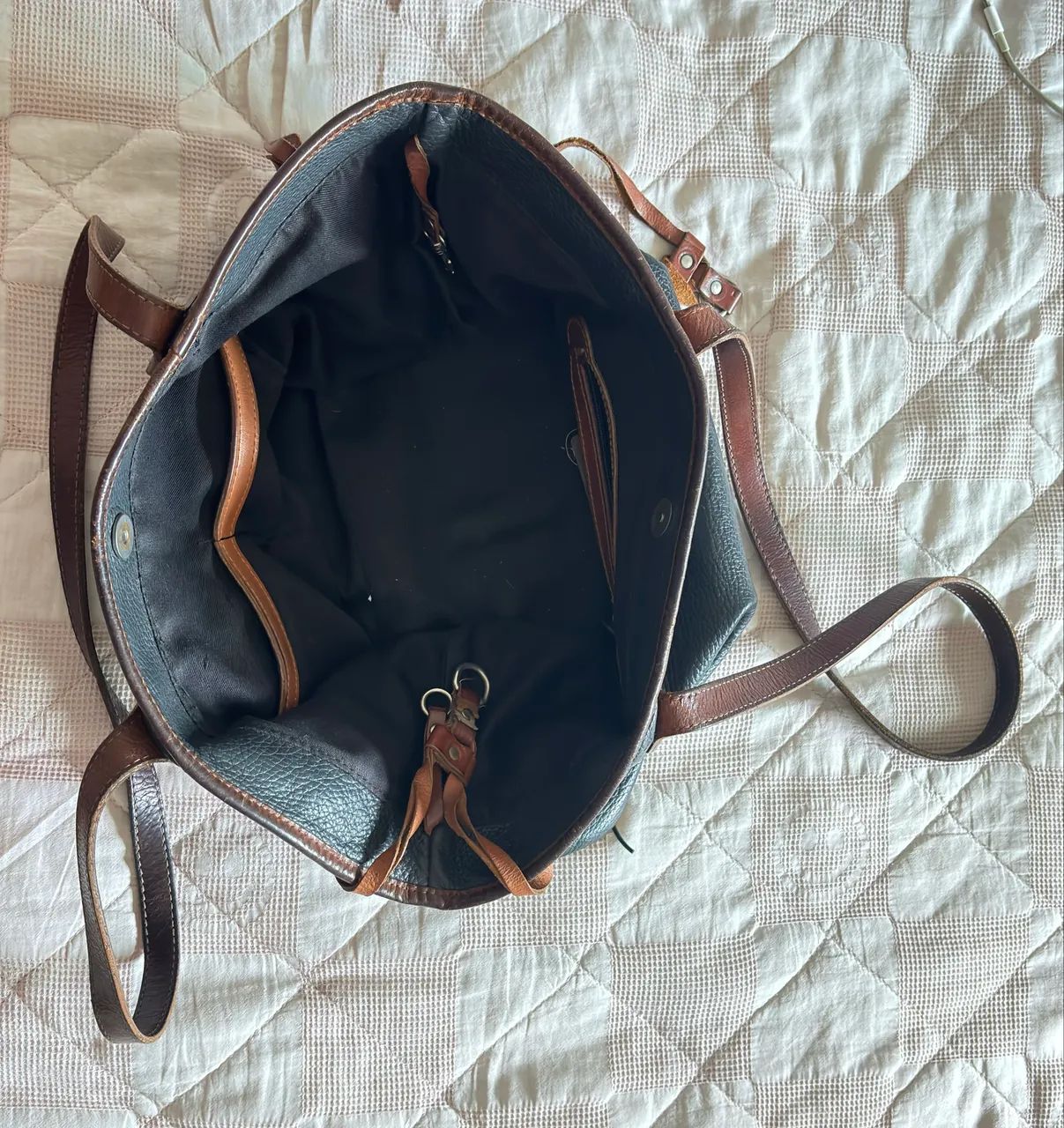 Bolsa de couro usada de marca VALENTINA - Foto 5