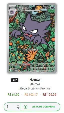 Carta POKEMON Haunter #027 Mega Evolution Promos (2025) - Foto 5