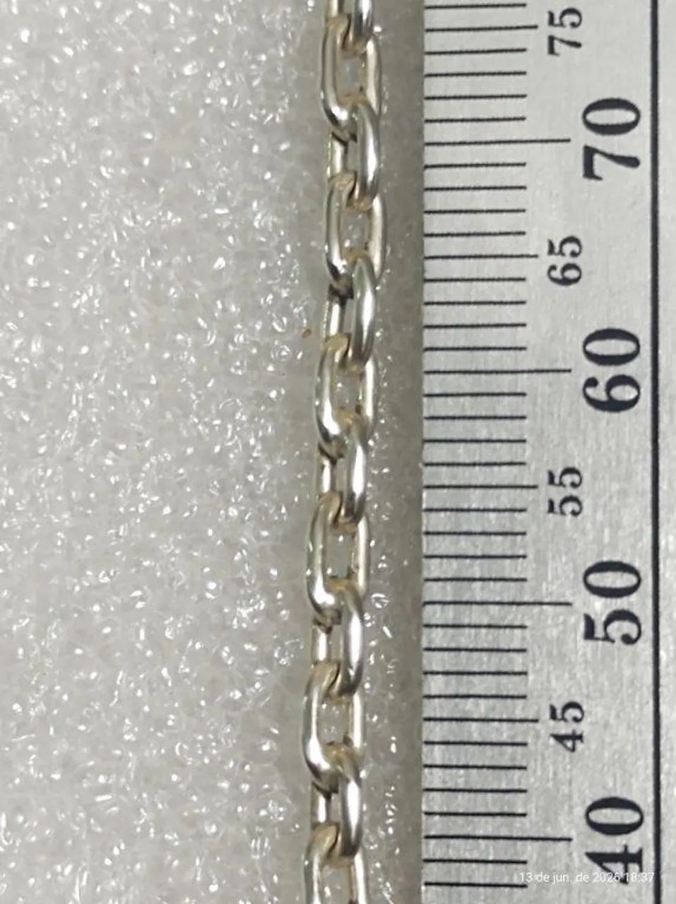 corrente de prata cartier 960 14,8g 50cm - Foto 3