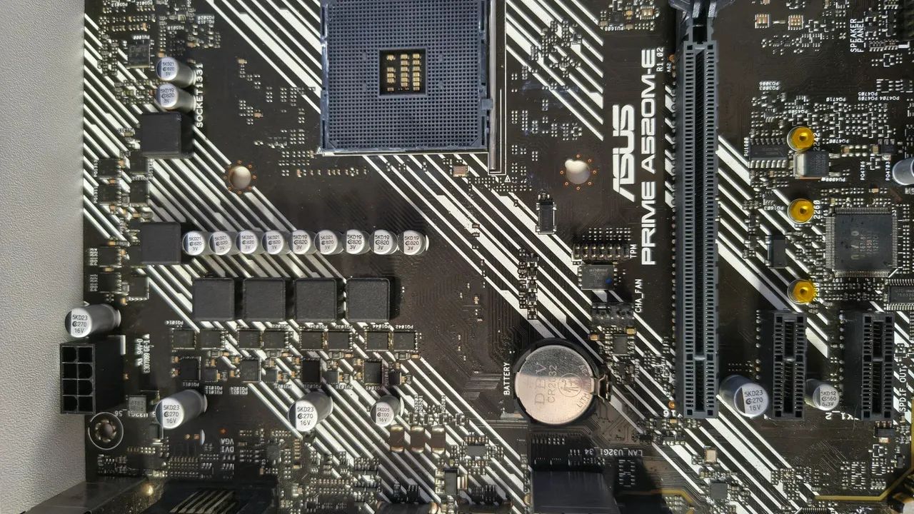 Placa mãe A520M-E ASUS (usada) - Foto 4