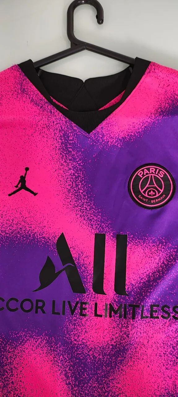 Camisa PSG rosa e roxo nova  - Foto 2