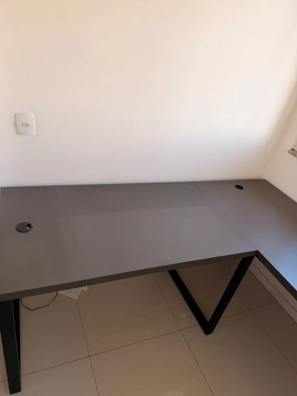 Mesa em L Diretor Platinum 190cm x 150cm - Foto 2