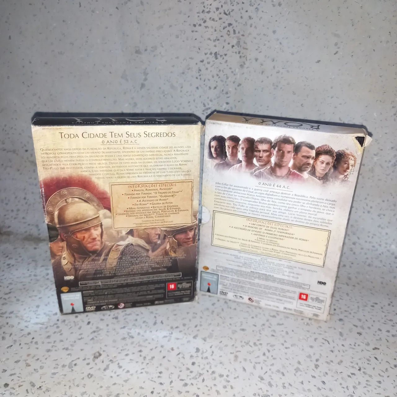 DVD Roma 1ª e 2ª Temporada Completas - Lote HBO - 11 Discos - Original - Foto 2