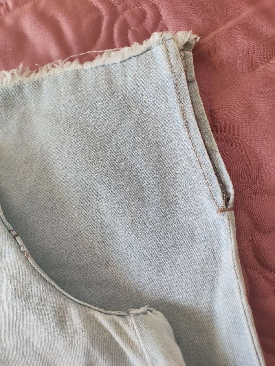 Calça jeans wide leg clara 36  - Foto 3