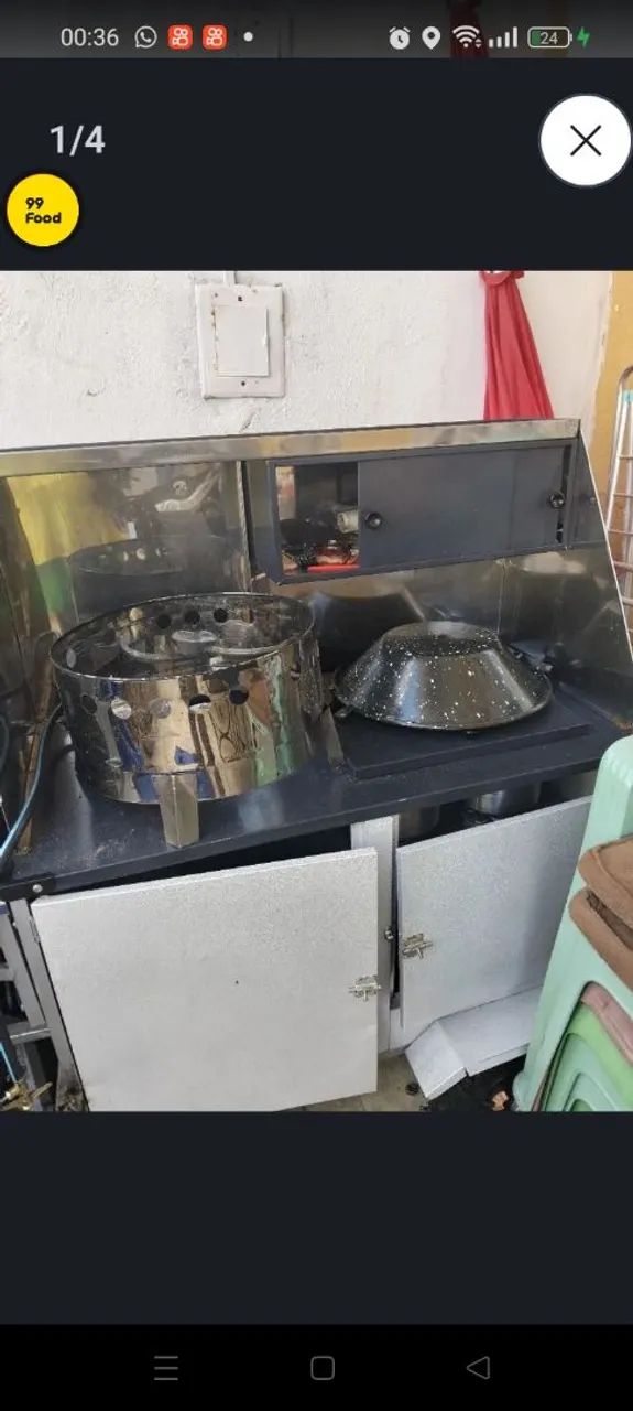 Vendo carrinho de lanche novo usando poucas vezes  - Foto 3