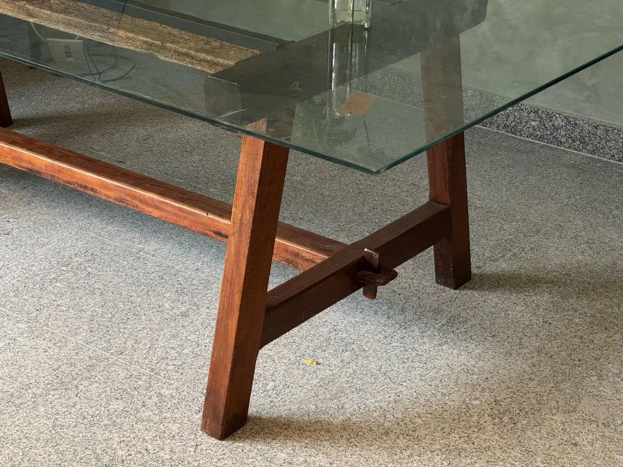 Mesa de jantar rústica 