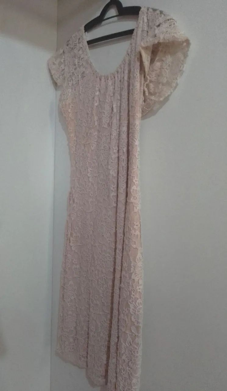 Vestido Gestante de renda - Foto 4
