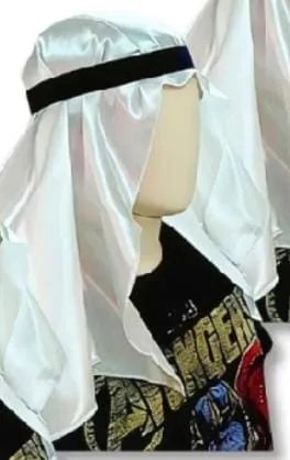 Turbante Branco de Sheik