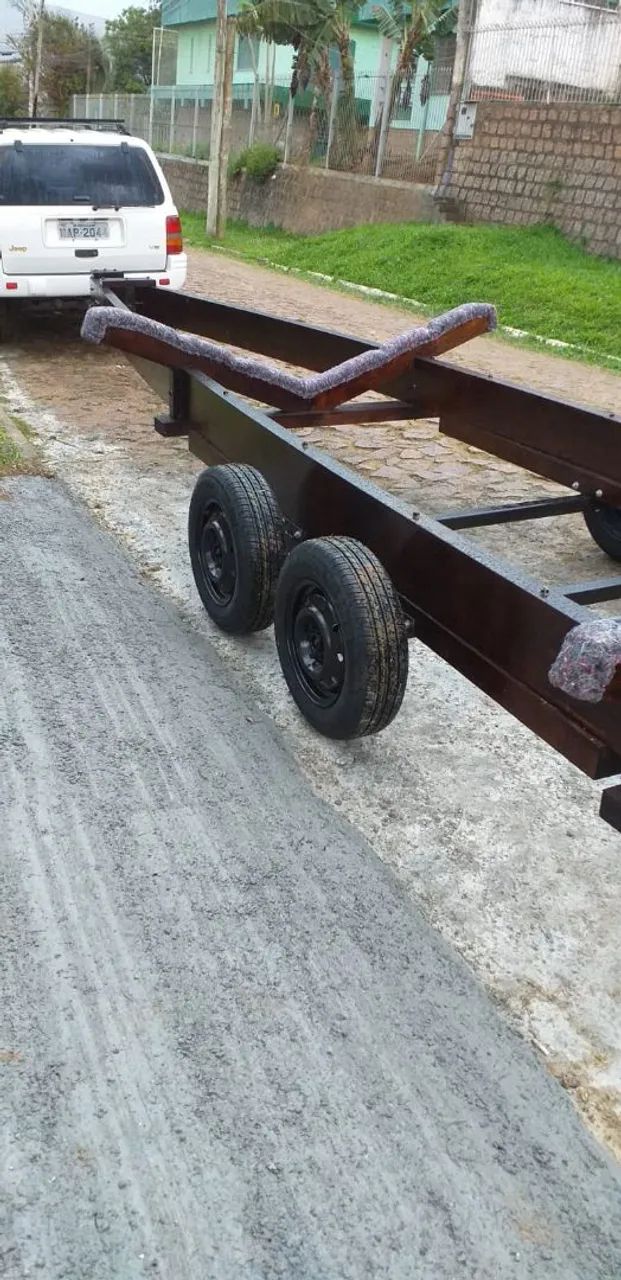 Carreta de encalhe para lanchas  - Foto 3