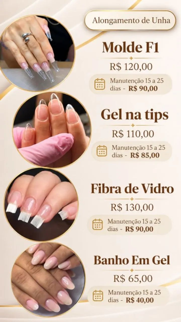 ALONGAMENTOS DE UNHA.GEL NA TIPS. MOLDE F1