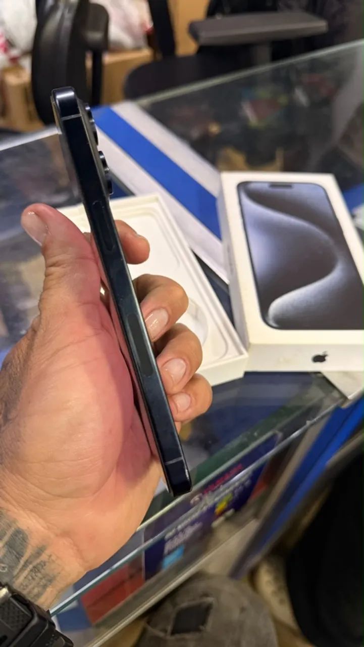 iPhone 15 Pro Max 256GB Azul - Único Dono - Impecável - Foto 5