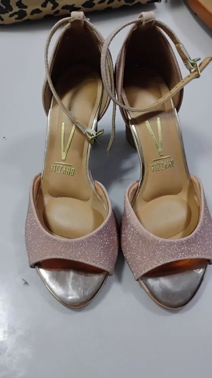Sandália vizanno rose glitter  - Foto 3