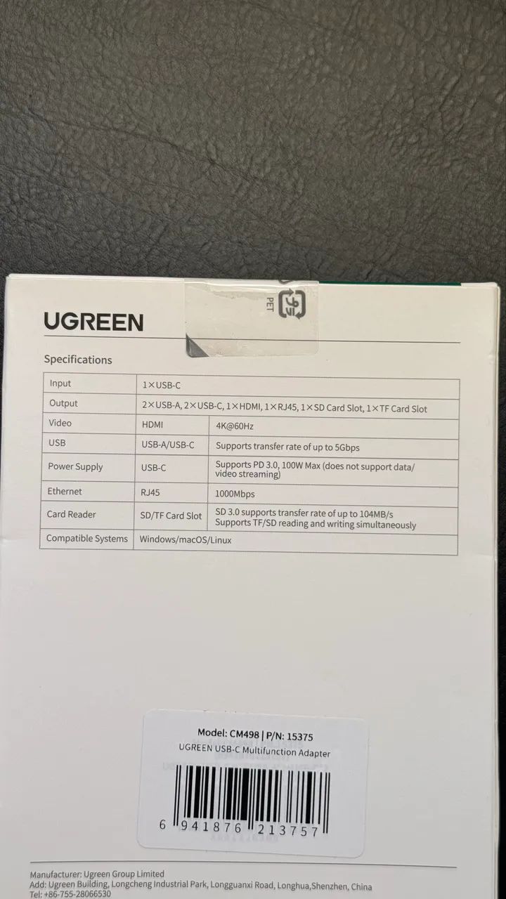 HUB Ugreen 9 em 1 - RJ45, HDMI, 2xUSB-C, 2xUSB-A, 1 SD Card e 1 TF Card - Foto 2