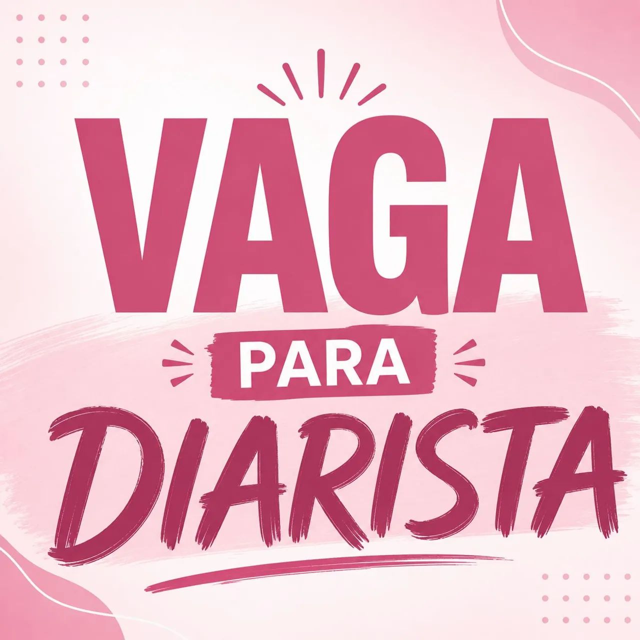 Vaga para diarista - saco dos limões 