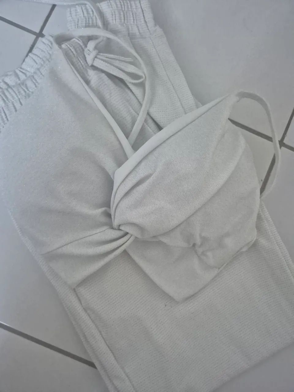 Conjunto branco veste 36  - Foto 2