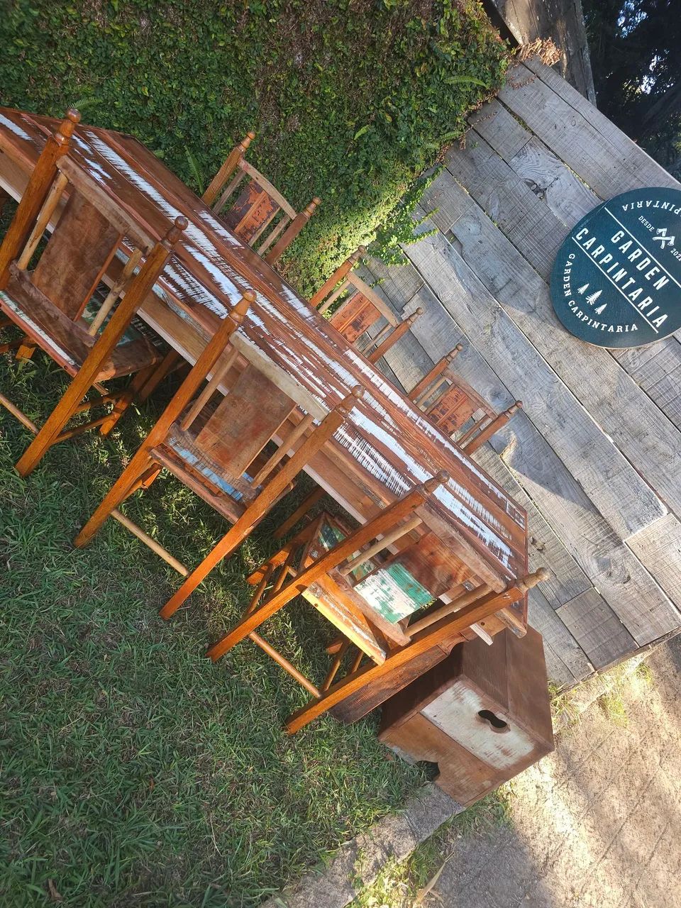 Mesa rustica demolição peroba rosa  - Foto 4