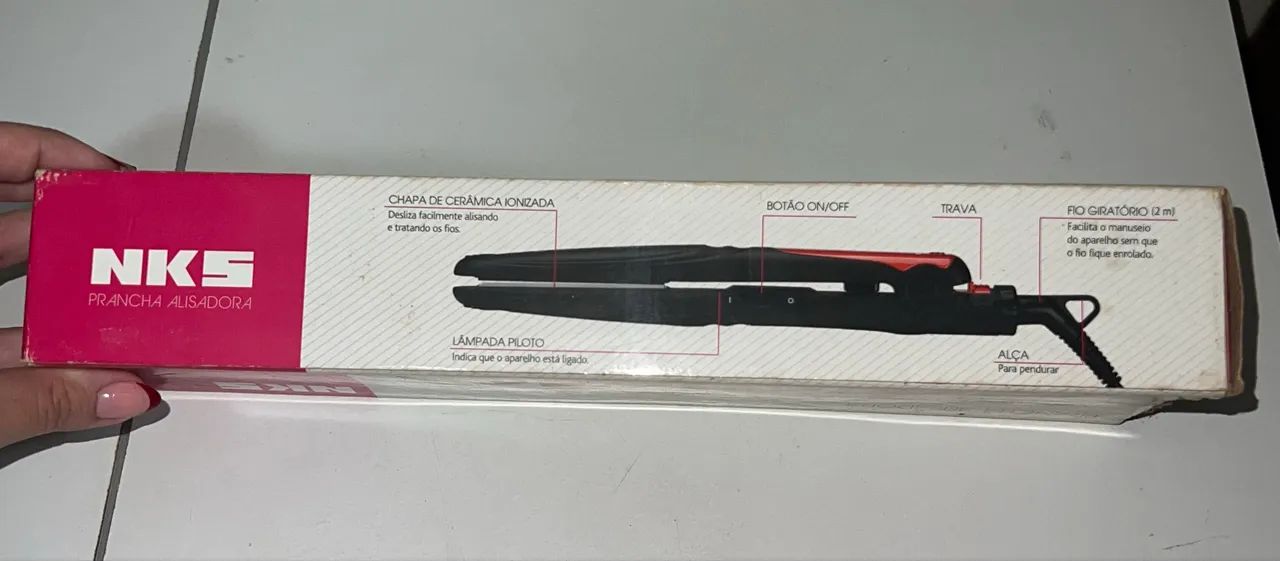 Prancha Alisadora NKS Ceramic Ion - BIVOLT   ?ACEITO PROPOSTA? - Foto 4