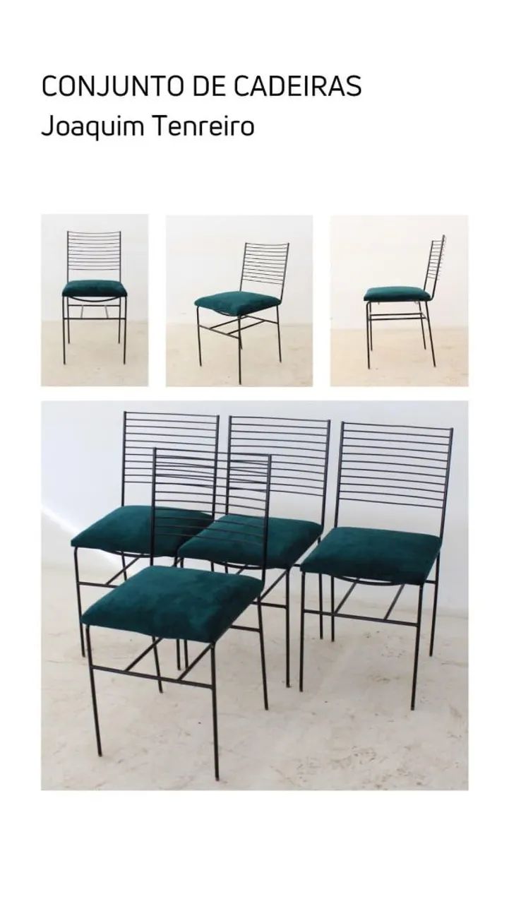 Conjunto cadeiras Joaquim tenreiro 