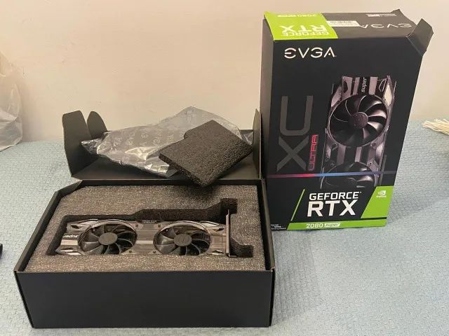 Placa de vídeo Nvidia Geforce RTX 2080 Super EVGA XC Ultra com caixa