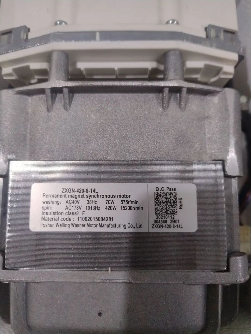 Motor da máquina lava e seca Midea 127w - Foto 2