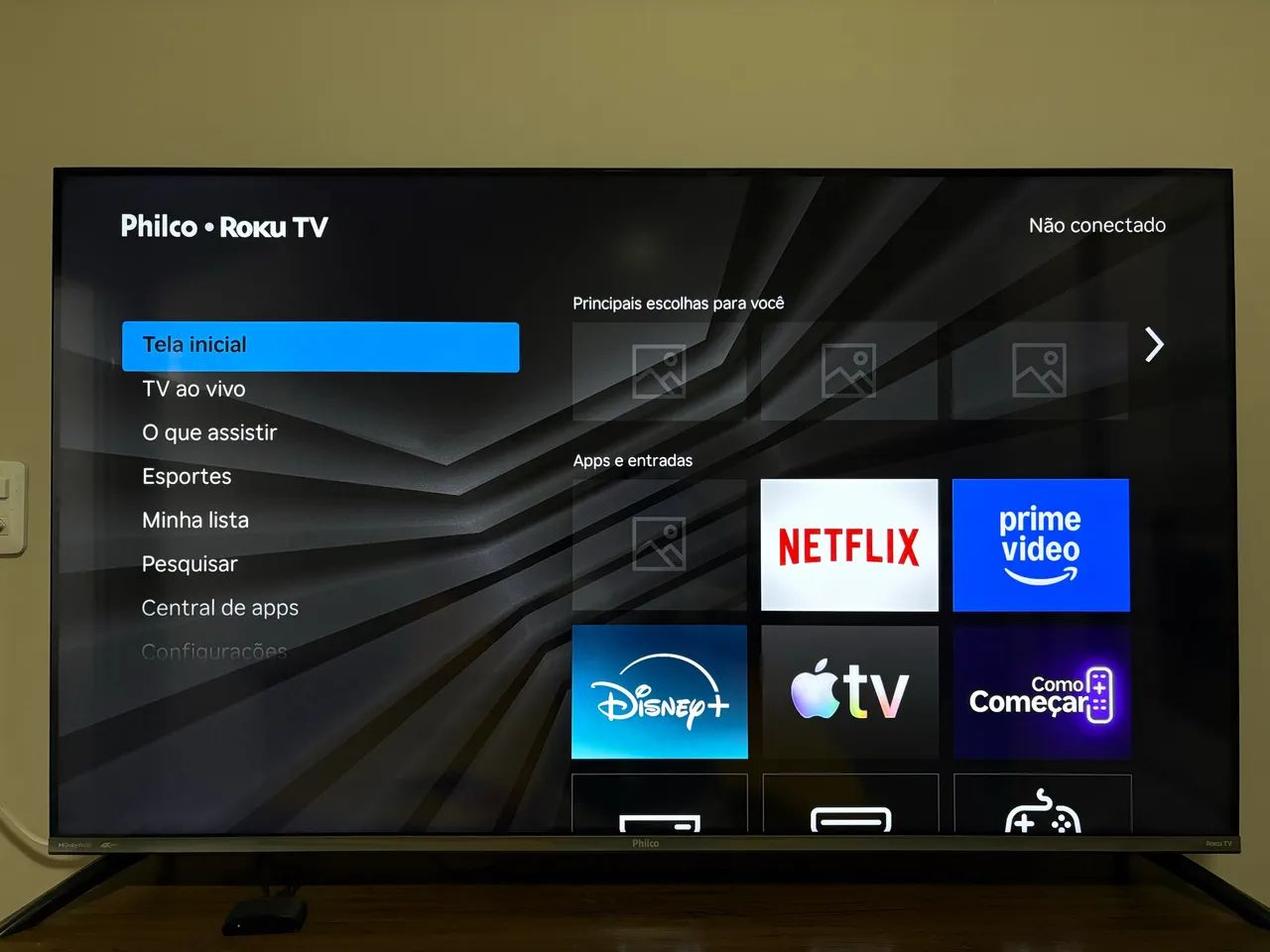 Smart TV Philco 55 4K UHD LED Roku