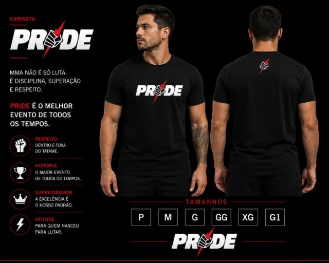 camiseta pride mma - Foto 2