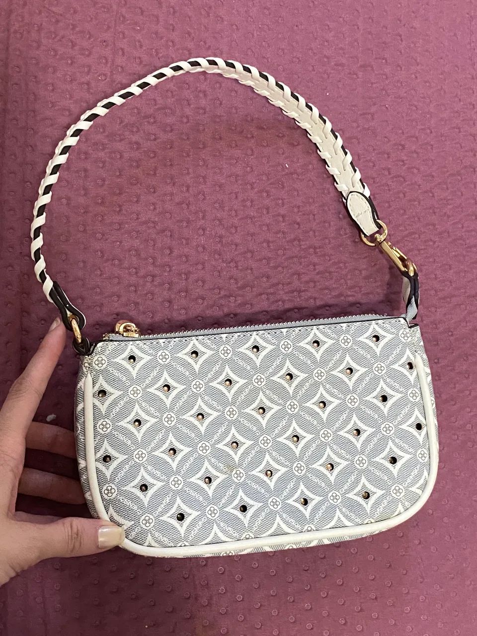 Bolsa chanson shoulder bag com strass