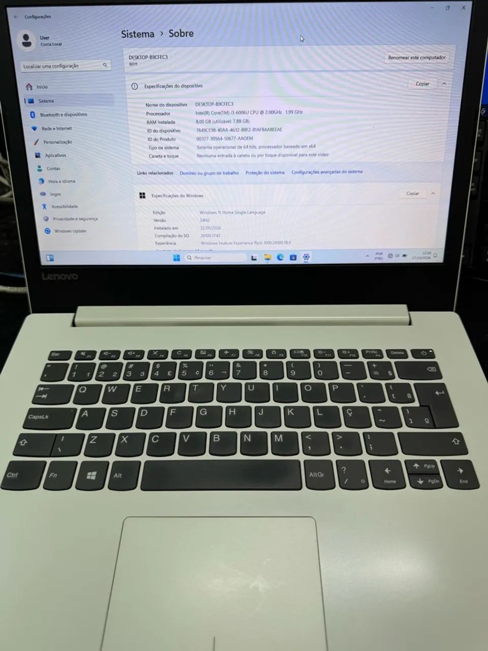 Notebook Lenovo IdeaPad 320-14IKB - Foto 4