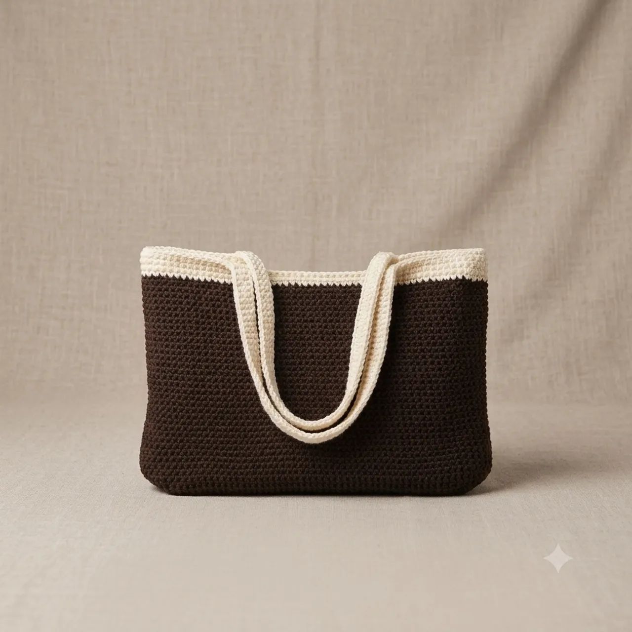 Bolsa de Crochê Feita à Mão - Nova