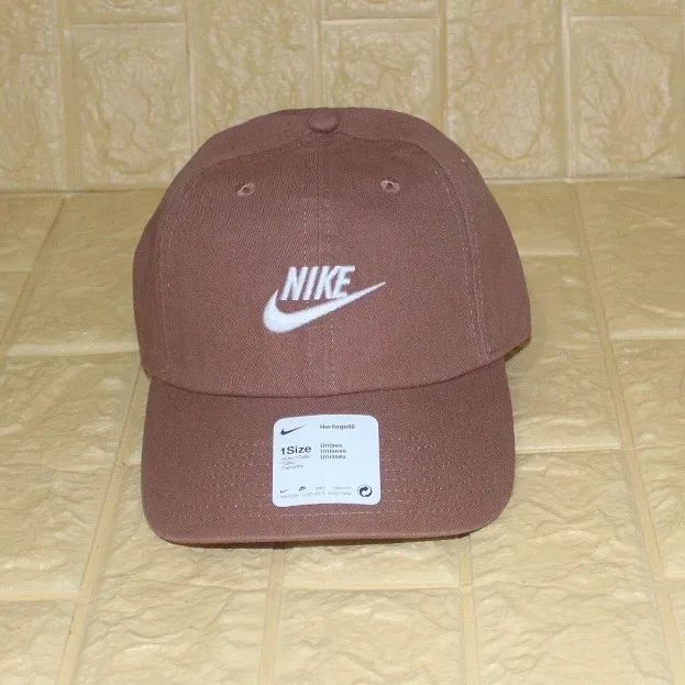 boné nike aba curva dad hat heritage brown original novo