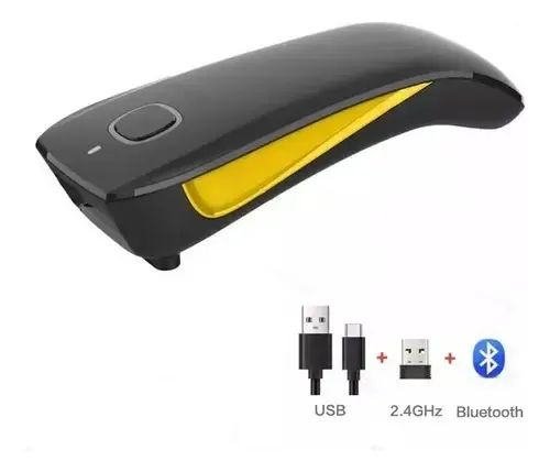 Leitor Código Barras Bolso Code Bluetooth 1d E 2d Qr Code Preto