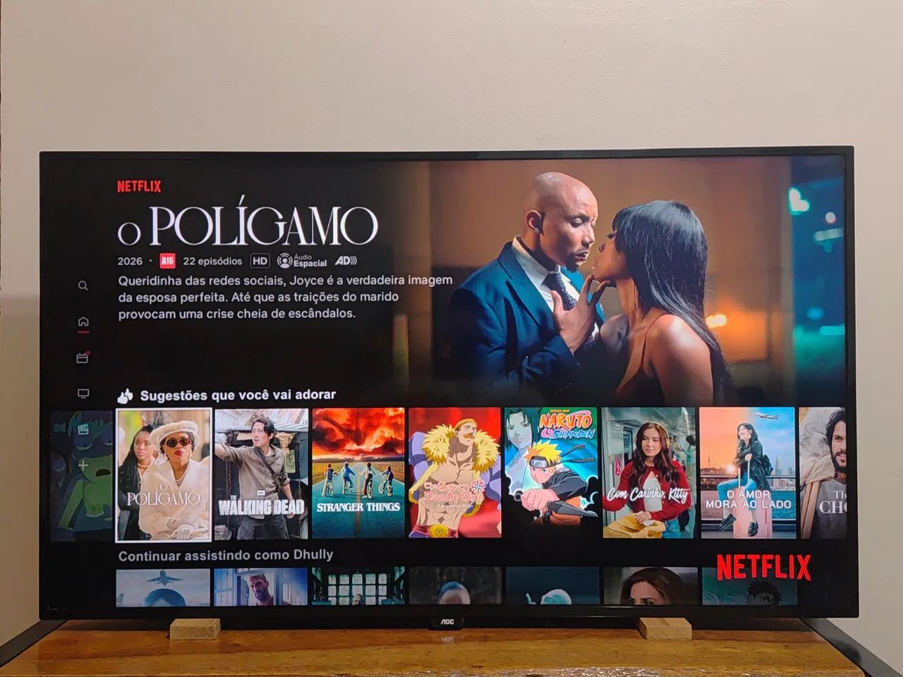 Vendo Tv 50 Polegadas Smart Full HD AOC - Foto 3