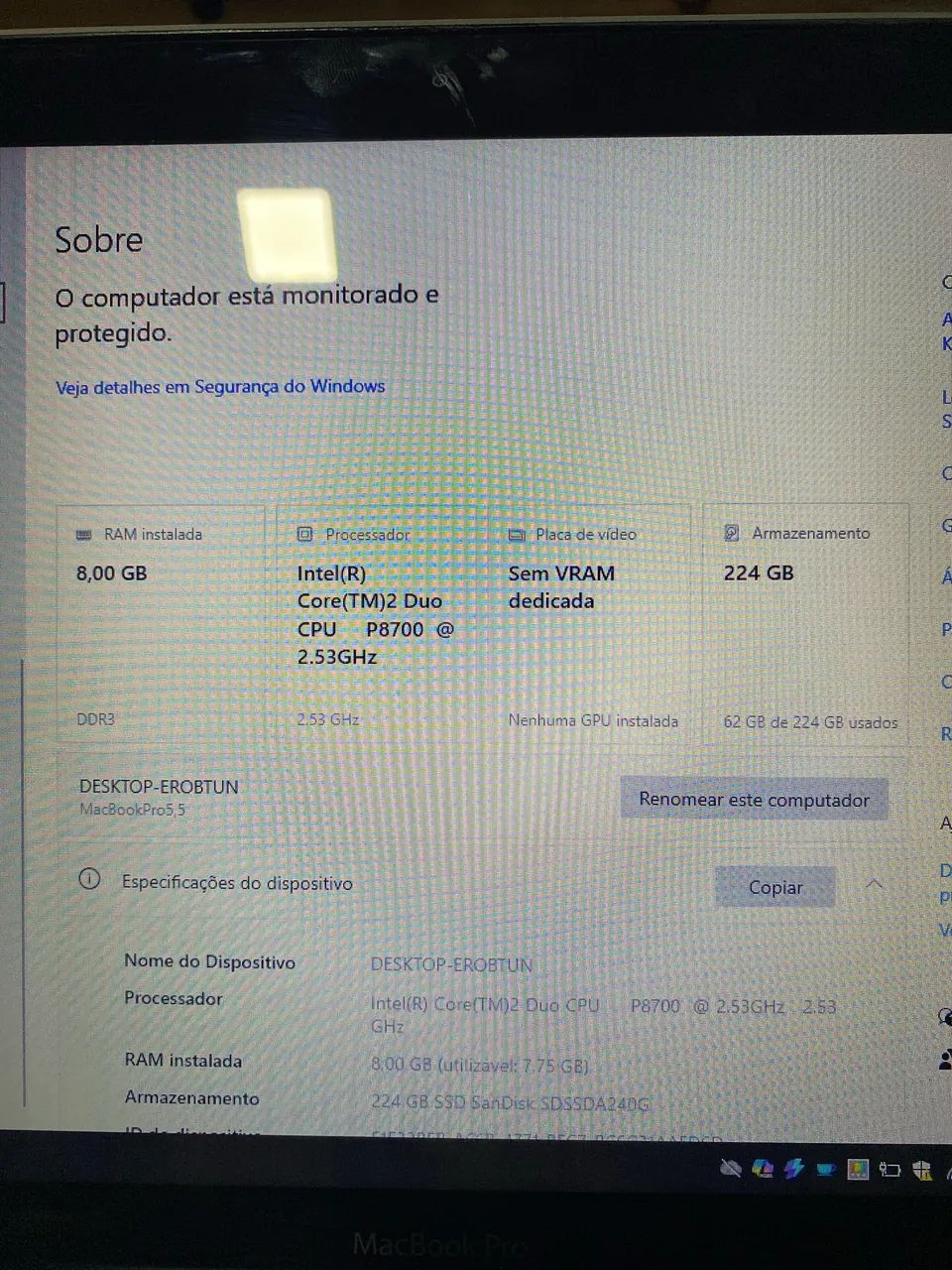 MacBook Pro 8GB HD SSD  - Foto 4